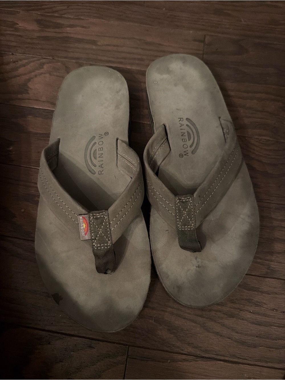 Rainbow Flip Flops men sz 10,5 - Picture 3 of 4